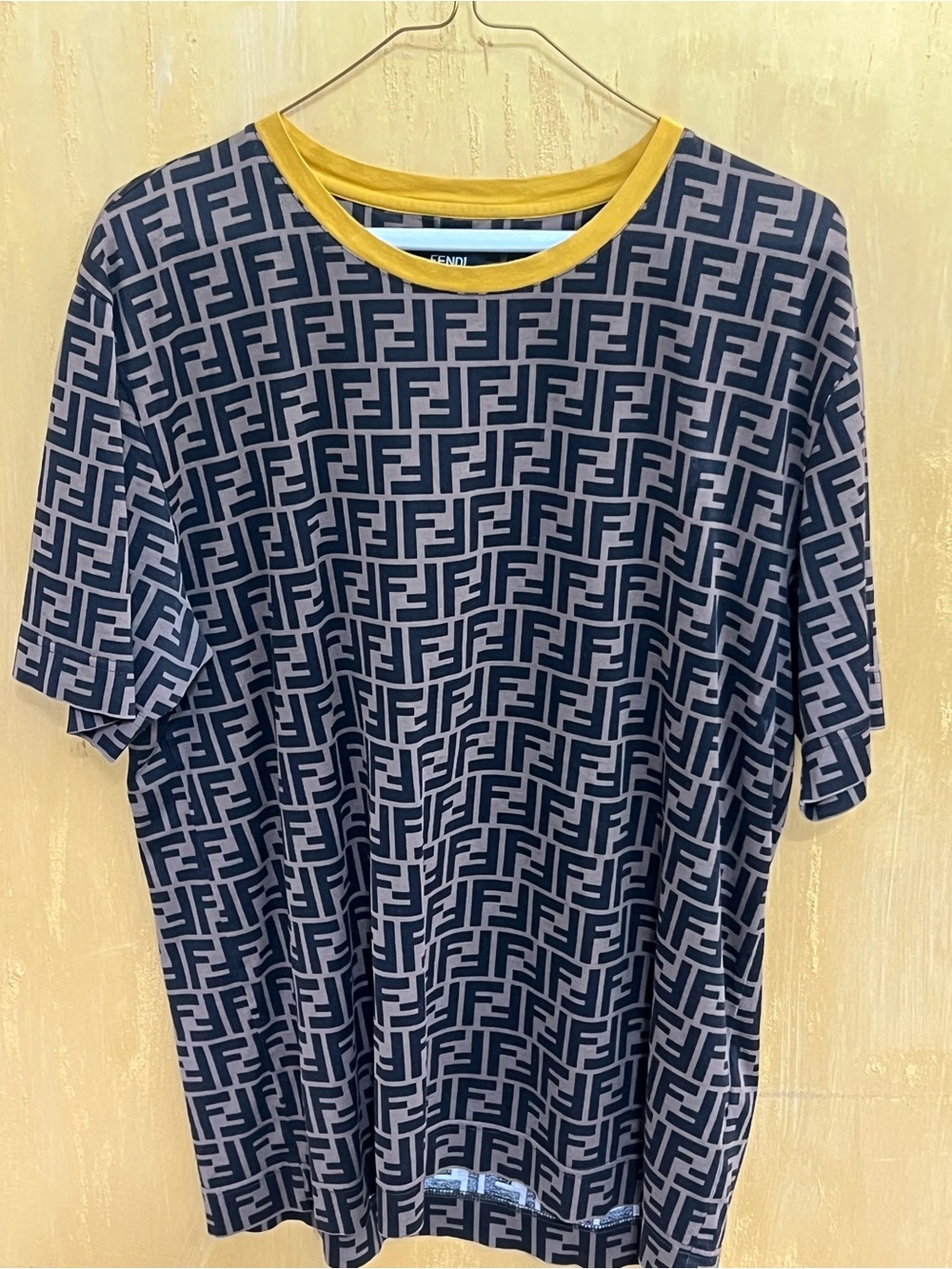 Fendi Zucca FF Brown & Black Logo Shirt